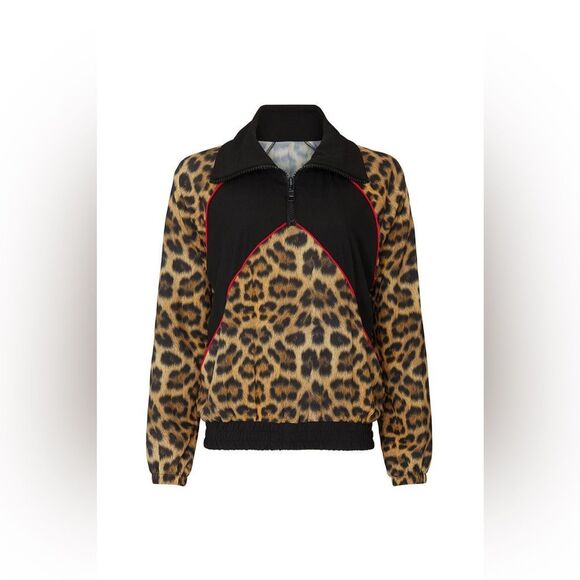 Terez | Leopard Goals Print Windbreaker Jacket - Picture 6 of 7